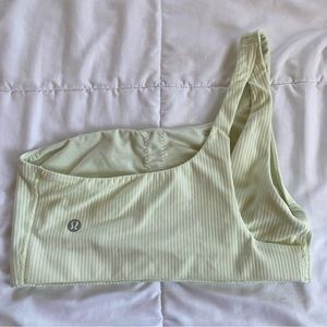Lululemon Ribbed Nulu Asymmetrical Yoga Bra